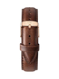 Daniel Wellington Classic Bristol White Dial Brown Leather Strap Watch For Men - DW00100009 Authentic Buy Shop Now