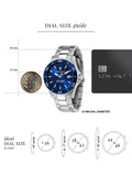 Maserati Competizione Quartz Blue Dial Silver Steel Strap Watch For Men - R8853100036 Authentic Buy Shop Now