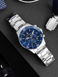 Maserati Competizione Chronograph Blue Dial Silver Steel Strap Watch For Men - R8873600002 Authentic Buy Shop Now