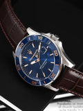 Maserati Competizione Analog Blue Dial Brown Leather Strap Watch for Men - R8851100004 Authentic Buy Shop Now