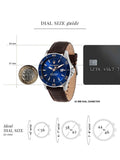 Maserati Competizione Analog Blue Dial Brown Leather Strap Watch for Men - R8851100004 Authentic Buy Shop Now