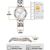 Michael Kors Runway Three-Hand Silver Dial Silver Steel Strap Watch for Women - MK7474 Authentic Buy Shop Now