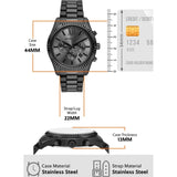 Michael Kors Lexington Chronograph Black Dial Black Steel Strap Watch for Men - MK9154 Authentic Buy Shop Now