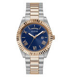 Guess Connoisseur Quartz Blue Dial Two Tone Steel Strap Watch For Men - GW0265G12 Authentic Buy Shop Now