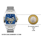 Guess Phoenix Multifunction Blue Dial Silver Steel Strap Watch For Men - GW0456G5 Authentic Buy Shop Now