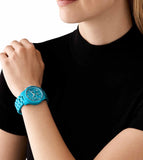 Michael Kors Runway Limited Edition Blue Dial Blue Steel Strap Watch for Women - MK7479LE Authentic Buy Shop Now
