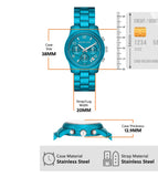 Michael Kors Runway Limited Edition Blue Dial Blue Steel Strap Watch for Women - MK7479LE Authentic Buy Shop Now