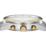 Michael Kors Accelerator Chronograph White Dial Silver Steel Strap Watch For Men - MK9112 Authentic Buy Shop Now