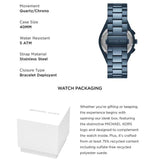 Michael Kors Lennox Chronograph Blue Dial Blue Steel Strap Watch For Women - MK9147 Authentic Buy Shop Now