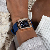 Guess Libra Crystals Blue Dial Blue Silicone Strap Watch For Women - GW0618L2 Authentic Buy Shop Now