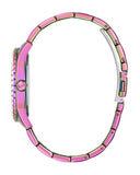 Guess Sparkler Silver Dial Purple Steel Strap Watch For Women - GW0111L5 Authentic Buy Shop Now