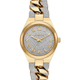 Michael Kors Lennox Pavé Crystals Silver Dial Two Tone Steel Strap Watch for Women - MK7487 Authentic Buy Shop Now