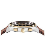 Salvatore Ferragamo 1927 Chrono Analog Black Dial Brown Leather Strap Watch for Men - SFKZ00323 Authentic Buy Shop Now