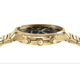 Salvatore Ferragamo Sapphire Chrono Black Dial Gold Steel Strap Watch for Men - SFME01323 Authentic Buy Shop Now