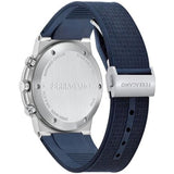 Salvatore Ferragamo Sapphire Chrono Blue Dial Blue Rubber Strap Watch for Men - SFME00923 Authentic Buy Shop Now