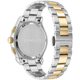 Salvatore Ferragamo 1927 Chrono Silver Dial Two Tone Steel Strap Watch for Men - SFKZ00523 Authentic Buy Shop Now