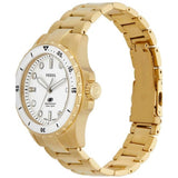 Fossil Blue Dive Three Hand White Dial Gold Steel Strap Watch For Women - ES5350 Authentic Buy Shop Now