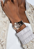 Guess Sunray Multifunction Crystals Silver Dial Two Tone Steel Strap Watch For Women - GW0616L3 Authentic Buy Shop Now