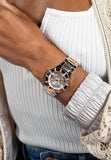 Guess Sunray Multifunction Crystals Silver Dial Two Tone Steel Strap Watch For Women - GW0616L3 Authentic Buy Shop Now