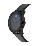 Movado Bold TR90 Black Dial Black Leather Strap Watch For Men - 3600307 Authentic Buy Shop Now