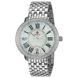 Michele Serein Mother of Pearl Dial Silver Steel Strap Watch for Women - MWW21B000030