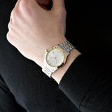 Gucci G Timeless Silver Dial Two Tone Steel Strap Watch For Men - YA126409 Authentic Buy Shop Now