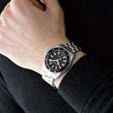Gucci Dive Quartz Black Dial Silver Steel Strap Watch For Men - YA136301 Authentic Buy Shop Now