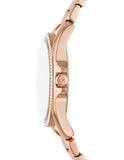 Michael Kors Kacie Three-Hand White Dial Rose Gold Steel Strap Watch for Women - MK4853 Authentic Buy Shop Now