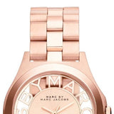 Marc Jacobs Henry Rose Gold Dial Rose Gold Steel Strap Watch for Women - MBM3293 Authentic Buy Shop Now