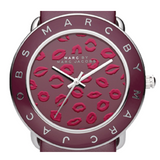 Marc Jacobs Amy Red Dial Burgundy Leather Strap Watch for Women - MBM1162 Authentic Buy Shop Now