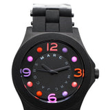 Marc Jacobs Pelly Black Dial Black Silicone Strap Watch for Women - MBM2543 Authentic Buy Shop Now