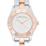Marc Jacobs Blade Silver Dial Two Tone Steel Strap Watch for Women - MBM3129 Authentic Buy Shop Now