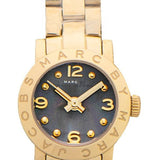 Marc Jacobs Amy Mother of Pearl Black Dial Gold Steel Strap Watch for Women - MBM3275 Authentic Buy Shop Now