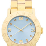 Marc Jacobs Amy Blue Dial Gold Steel Strap Watch for Women - MBM3301 Authentic Buy Shop Now