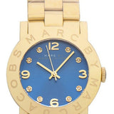 Marc Jacobs Amy Blue Dial Gold Steel Strap Watch for Women - MBM3303 Authentic Buy Shop Now