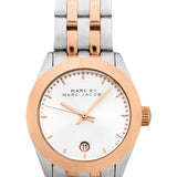 Marc Jacobs Peeker Silver Dial Two Tone Steel Strap Watch for Women - MBM3375 Authentic Buy Shop Now