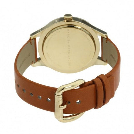 Marc Jacobs Blade White Dial Brown Leather Strap Watch for Women - MBM1218 Authentic Buy Shop Now