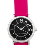 Marc Jacobs Roxy Black Dial Pink Leather Strap Watch for Women - MJ1540 Authentic Buy Shop Now
