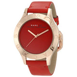 Marc Jacobs Blade Red Dial Red Leather Strap Watch for Women - MBM1204 Authentic Buy Shop Now