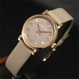Marc Jacobs Baker Grey Dial Grey Leather Strap Watch for Women - MBM1318 Authentic Buy Shop Now