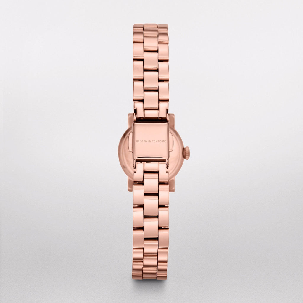 Marc Jacobs Amy White Dial Rose Gold Steel Strap Watch for Women - MBM3227 Authentic Buy Shop Now