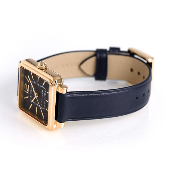 Marc Jacobs Vic Black Dial Black Leather Strap Watch for Women - MJ1522 Authentic Buy Shop Now
