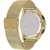Maserati Traguardo 45mm Quartz Gold Black Dial Watch For Men - R8873612010 Authentic Buy Shop Now