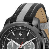 Maserati Royale 44mm Black Dial Stainless Steel Fiber Strap Watch For Men - R8871637002 Authentic Buy Shop Now