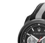 Maserati Royale 44mm Black Dial Stainless Steel Fiber Strap Watch For Men - R8871637002 Authentic Buy Shop Now