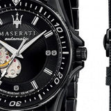 Maserati SFIDA Automatic Black Special Edition 44mm Watch For Men - R8823140005 Authentic Buy Shop Now