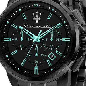 Maserati Successo Aqua Edition Black Dial Stainless Steel Strap Watch For Men - R8873644003 Authentic Buy Shop Now