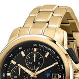 Maserati Successo Black Dial Gold Stainless Steel Watch For Men - R8873645002 Authentic Buy Shop Now