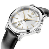 Maserati Epoca White Dial Black Leather Strap Watch For Men - R8851118002 Authentic Buy Shop Now
