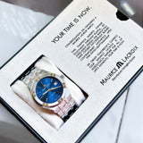 Maurice Lacroix Aikon Automatic Blue Dial Silver Steel Strap Watch For Men - AI6008-SS002-430-1 Authentic Buy Shop Now
